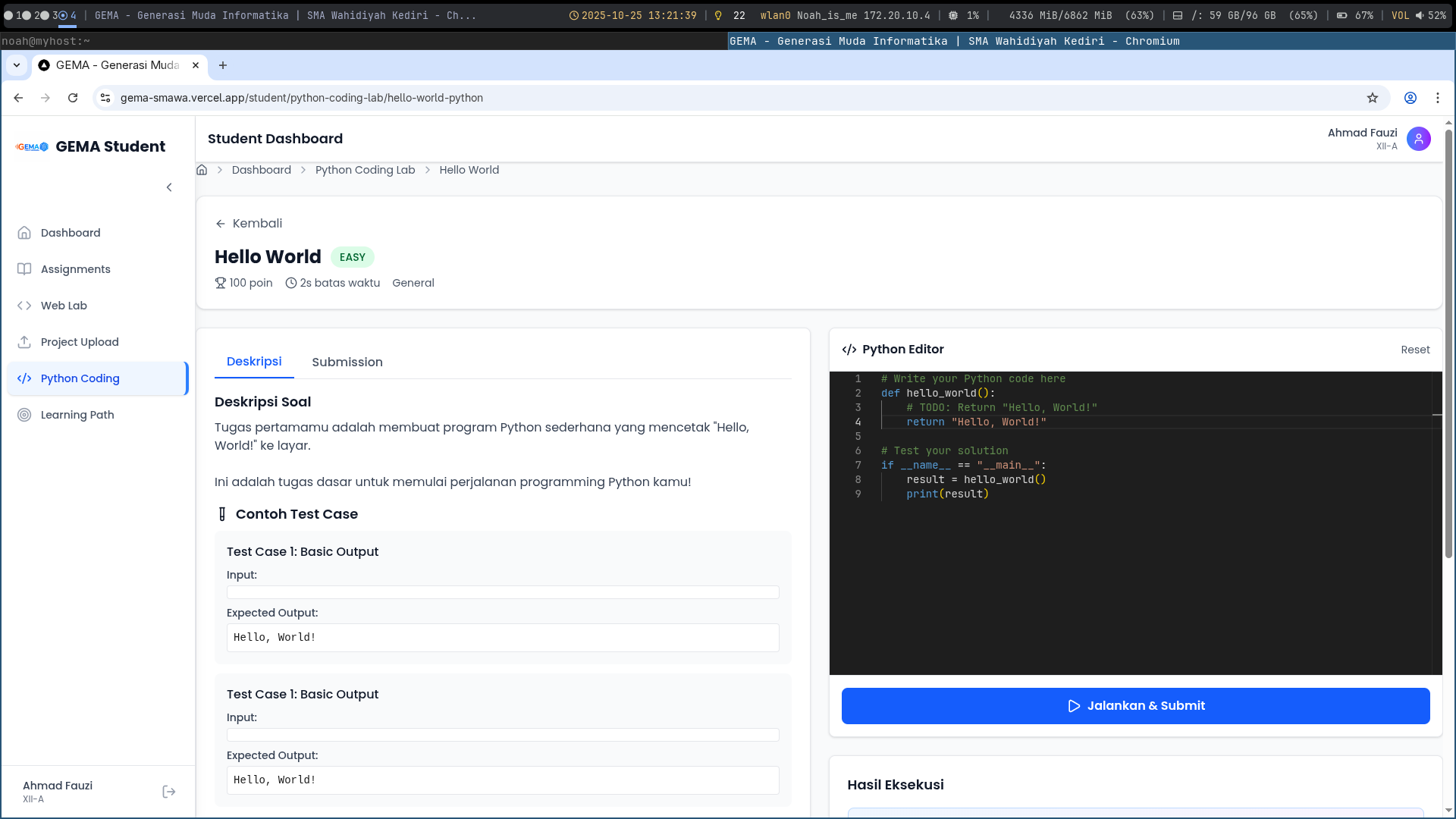 Tugas Coding Lab Siswa